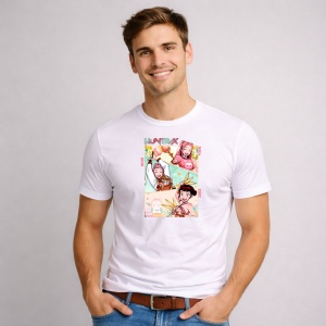 Tricou Paste Demon Huntrix Manga Style Easter Girls, din bumbac 100%, tricou alb, Copii | Dama | Barbat