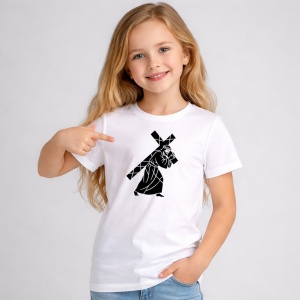Tricou Paste Isus Cu Cruce Silueta Simbol Crestin Religios, din bumbac 100%, tricou alb, Copii | Dama | Barbat - Img 2
