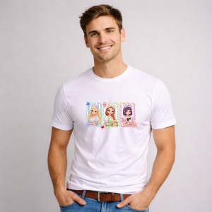 Tricou Paste Kpop Girls Portrete Pastel Aesthetic, din bumbac 100%, tricou alb, Copii | Dama | Barbat