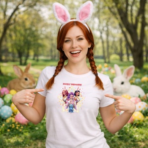 Tricou Paste Kpop Star Easter Girls Grup Fashion, din bumbac 100%, tricou alb, Copii | Dama | Barbat - Img 9
