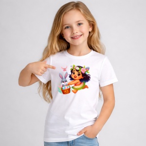 Tricou Paste Moana Paste Cos Oua Colorate Tropical 2, din bumbac 100%, tricou alb, Copii | Dama | Barbat