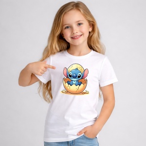 Tricou Paste Stitch Paste Ou Spart Colorat Dragut, din bumbac 100%, tricou alb, Copii | Dama | Barbat - Img 1