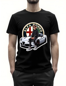 Tricou pentru barbati - Alfa Romeo Speed - Eleganță Italiană și Viteză