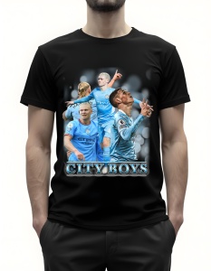 Tricou pentru bărbați - City Boys - Manchester City, Fotbal de Elită, Premier League