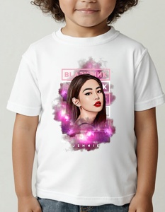 Tricou pentru copii - K-POP - Jennie BLACKPINK - Ediție limitată, imagine iconică, BLACKPINK K-pop star.