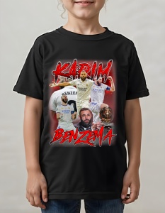 Tricou pentru copii - Karim Benzema - Real Madrid, Balonul de Aur, Atacant