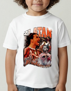 Tricou pentru copii - Zlatan Ibrahimovic - AC Milan, Fotbalist Suedez, Regele Zlatan