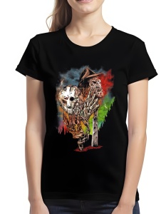 Tricou pentru dama - JASON AND FREDDY MASKS - Img 1