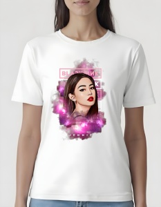 Tricou pentru dama - K-POP - Jennie BLACKPINK - Ediție limitată, imagine iconică, BLACKPINK K-pop star.