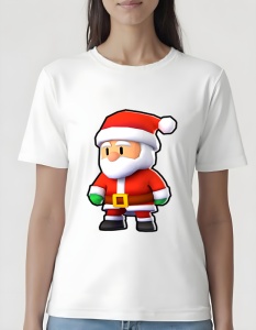Tricou pentru dama - Stumble Guys - Santa Claus
