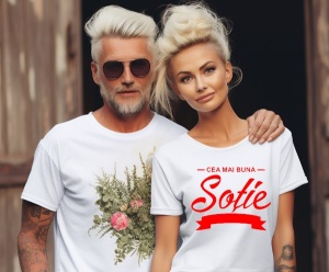 Tricou personalizat dama Cea mai buna Sotie!