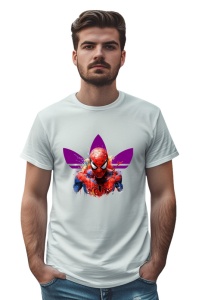 Tricou personalizat pentru barbati din bumbac 100% cu imprimeu haios Mad Spider-Man, cu imprimeu pentru barbati, stil modern, confortabil, tricou personalizat