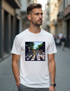 Tricou personalizat pentru barbati din bumbac 100% - Droids Walk