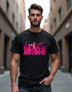 Tricou personalizat pentru barbati din bumbac 100% - Minnie - Just Do It