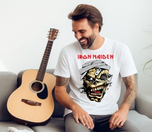 Tricou personalizat pentru barbati IRON MAIDEN EDDIE METAL Rock