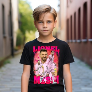 Tricou personalizat pentru copii cu Lionel Messi