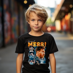 Tricou personalizat pentru copii Lionel Messi Argentina - Img 4