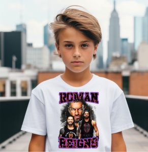 Tricou personalizat pentru copii Roman Reigns Wrestling-WWE model 1