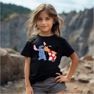 Tricou personalizat pentru copii Stich Kiss