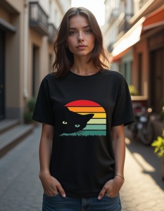 Tricou personalizat pentru dama din bumbac 100% - Cat Stearing 2
