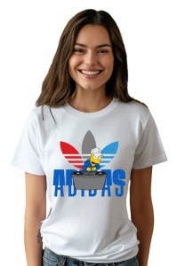 Tricou personalizat pentru damă din bumbac 100% DJ Simpson, cu imprimeu pentru femei, stil modern, confortabil, tricou personalizat