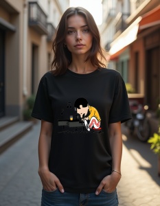 Tricou personalizat pentru dama din bumbac 100% - Freddie - Img 2