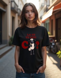 Tricou personalizat pentru dama din bumbac 100% - La Ce Te Uiti
