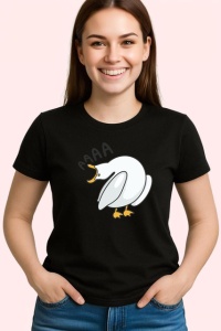 Tricou Pescarus Amuzant Desen Simplu Gri, din bumbac 100%, tricou negru Copii | Dama | Barbat - Img 3
