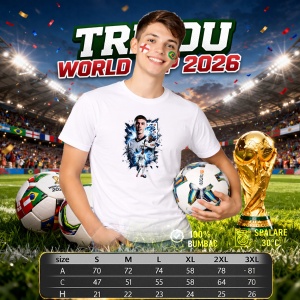 Tricou Phil Foden England World Cup Fifa 2026, din bumbac 100%, tricou alb, Copii | Dama | Barbat - Img 6