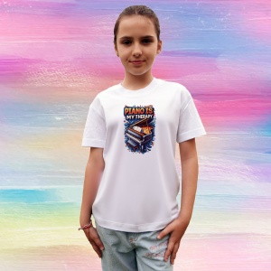 Tricou Piano Is My Therapy Poster, Copii | Dama | Barbat - Img 8