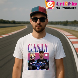 Tricou Pierre Gasly Alpin Portret Si Masina Albastra Formula 1, Copii | Dama | Barbat - Img 5