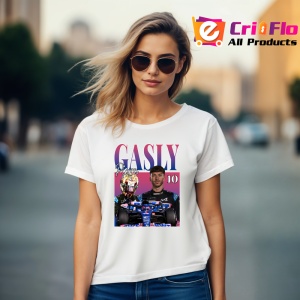 Tricou Pierre Gasly Alpin Portret Si Masina Albastra Formula 1, Copii | Dama | Barbat - Img 9