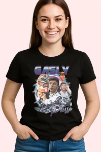 Tricou Pierre Gasly Postere Formula 1 Costum Alb Si Masina, Copii | Dama | Barbat - Img 3