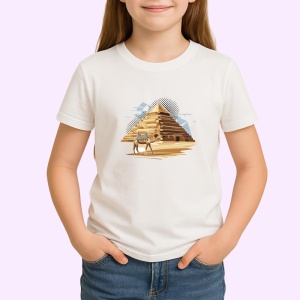 Tricou Piramida Camila Egipt Desen, Copii | Dama | Barbat - Img 3