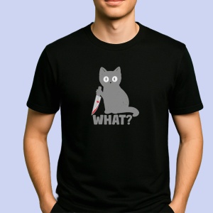 Tricou pisica criminala Negru, Copii | Dama | Barbat