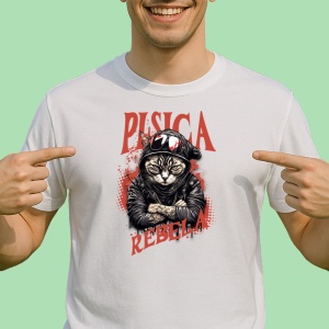 Tricou Pisica rebela - Copii | Dama | Barbat