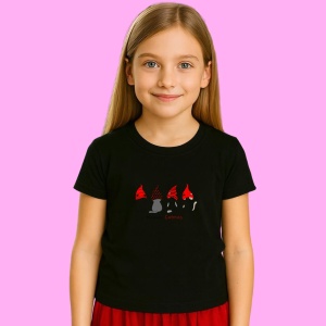 Tricou Pisici De Craciun, din bumbac 100% Copii | Dama | Barbat - Img 2