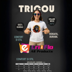 Tricou Pisici indragostite cu flori si inima fundal alb Copii | Dama | Barbat - Img 9