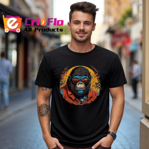 Tricou Pisici indragostite cu flori si inima fundal alb Copii | Dama | Barbat, culoare negru