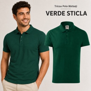 Tricou Polo Bărbat din Bumbac 100%, tip Tommy Casual, Regular Fit, Mărimi S - 3XL, 12 Culori - Img 24