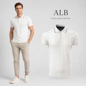Tricou Polo Bărbați 259 Grand, 100% Bumbac Mercerizat, Guler Polo cu 3 Nasturi, S–3XL, 6 Culori - Img 17