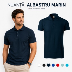 Tricou Polo Bărbați Joy, 65% Bumbac, 35% Poliester, 170 g/m², Guler Polo cu 3 Nasturi, Mărimi S–3XL, 7 Culori - Img 14