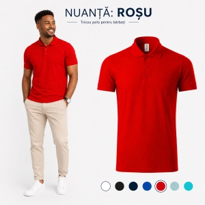 Tricou Polo Bărbați Malfini, 65% Bumbac, 35% Poliester, 170 g/m², Guler cu 3 Nasturi - Img 15