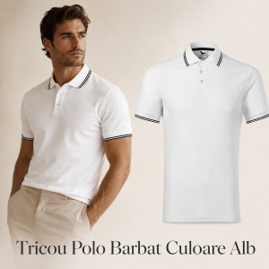 Tricou polo bărbați Malfini Premium, model Focus 232, material plăcut și rezistent, 65% bumbac, 35% poliester, ideal casual și office - Img 19