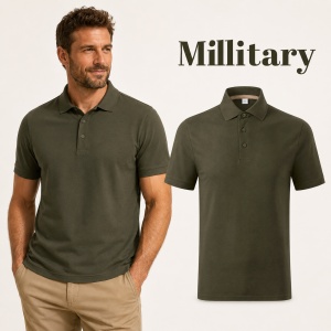 Tricou Polo Bărbați Malfini Prime GOTS 234, 100% Bumbac Organic, 200 g/m², Mărimi S 3XL, 9 Culori - Img 17