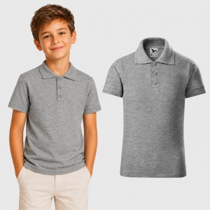 Tricou polo copii, fete și băieți, 65% bumbac, 200 g/m², mărimi 4–12 ani - Img 20