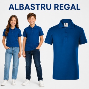 Tricou Polo Copii Tip Tommy, cu Guler, pentru Școală, Fete și Băieți, 4–12 Ani - Img 14