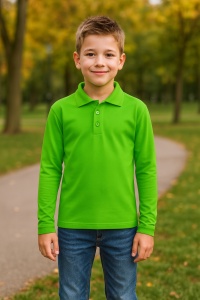 Tricou Polo cu Mâneci Lungi pentru Băieți Bluza Polo Copii - Img 11