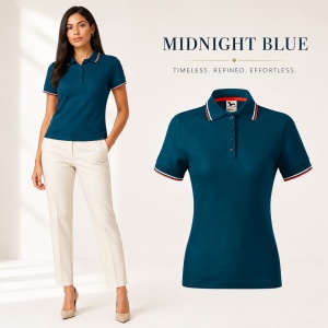 Tricou polo damă | guler cu dungi | cambrat slim fit 14 culori disponibile -233 - Img 16