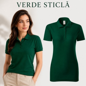 Tricou Polo Damă Joy P22 – 65% Bumbac, 170 g/m², Croială Cambrată, Etichetă Detașabilă - Img 12